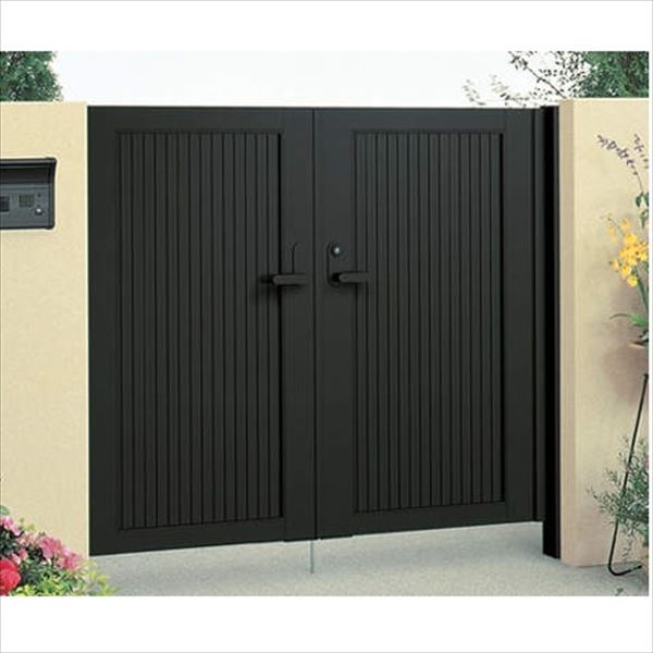 【送料無料】【法人様限定商品 個人宅・現場配送不可】四国化成 クレディ門扉 7型 柱仕様 両開き 0918 ..