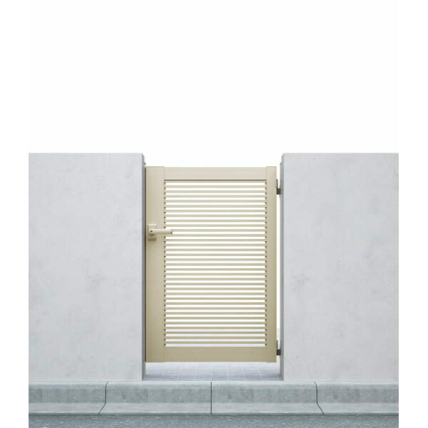 【送料無料】YKKAP シンプレオ門扉YB1型 片開き 門柱仕様 09-12 HME-V-YB1 『横格子デザイン』『ゲート..