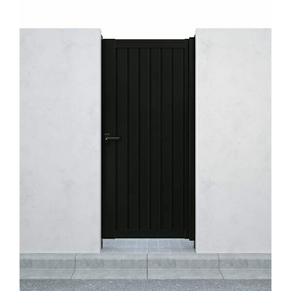 【送料無料】YKKAP シンプレオ門扉TM1型 片開き 門柱仕様 08-16R HME-V-TM1 『たて目隠しデザイン』『ゲート 部材 ガーデン 住宅 境界 入口 塀 壁 diy おしゃれ 形材 門扉』