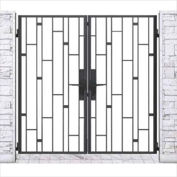 【送料無料】YKKAP シャローネ門扉 SB03型 両開き 門柱仕様 08-16 『ゲート 部材 ガーデン 住宅 境界 ..