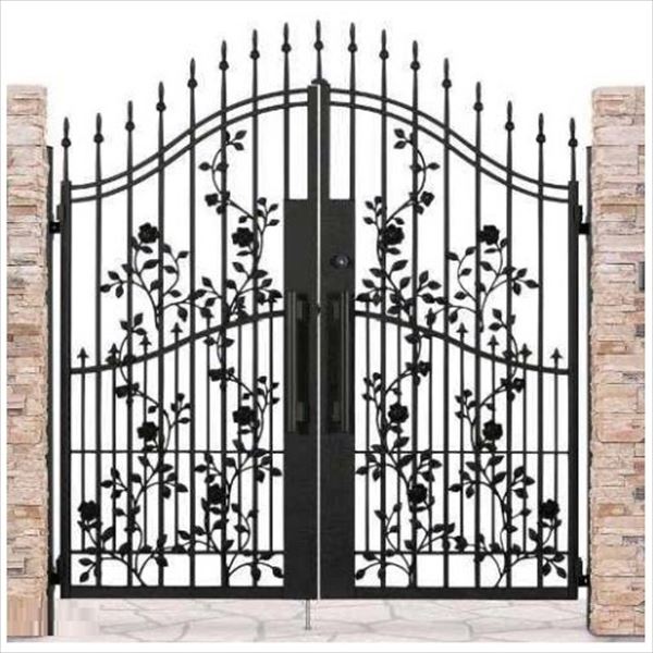 【送料無料】YKKAP シャローネ門扉 EA08型 両開き 門柱仕様 08-18R 単色塗装 TMC-EA08『ゲート 部材 ガ..