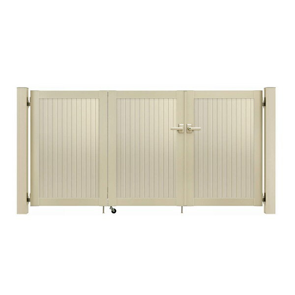 【送料無料】YKKAP シンプレオ門扉 TM1型 3枚折戸セット 門柱仕様 08-12 『ゲート 部材 ガーデン 住宅 ..