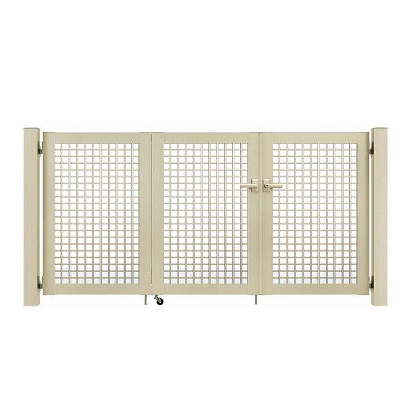 商品番号17648701メーカーYKKAPサイズ幅 2400.0mm × 高さ 1000.0mm通常納期5〜10日後発送用途3枚折戸素材アルミ配送区分1※商品により配送可能エリアが異なります。配送エリア表をご覧ください。工事対応この商品は工事を承っておりません。ベーシックを極めたシンプルなデザインが幅広い住宅スタイルにマッチ。リーズナブルな価格とユーザビリティを兼ね備えた門扉の新スタンダード。備考●「折戸門扉本体」＋「折戸本体」+「戸当り」+「打掛錠1型」+「折戸部品」+「ヒンジ・ヒジツボ部品」+「アルミ門柱100角」セットとなります。●セット価格は内開き仕様です。※サイズ（幅）は扉部分のみの合計寸法となります（例：両開きの場合、扉2枚分の寸法）。柱の外〜外までの寸法とは異なります。