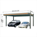 ヨドコウ ヨドカーポ パワード 積雪強度900Nm2(積雪45cm) 2台用 追加棟 KDAA-5650 『 カーポート 車庫 ガレージ 駐車場 屋根 diy ...