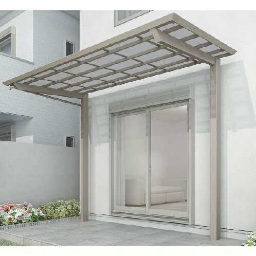 【送料無料】 【法人様限定商品 個人宅・現場配送不可】四国化成 スマート トップ 基本セット 後柱仕様 標準高 間口4346×7尺（2093） SMTRB-K4321 木調タイプ/熱線吸収ポリカ