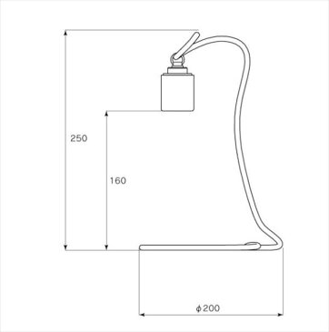 ビートソニック　シルシェード　ビブラ「スタンド照明」　スラー SHD27　＊電球別売