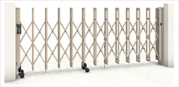 三協アルミ　クロスゲートM　2クロスタイプ　標準　片開き親子タイプ　59DO(13S+46T)H12(1210mm)　ガイドレールタイプ(後付け)　『カーゲート　伸縮門扉』