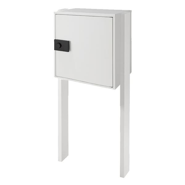 リクシル 宅配ボックスKT ポール仕様(埋め込み仕様) コンパクト 右開き 色：ブラックorホワイト