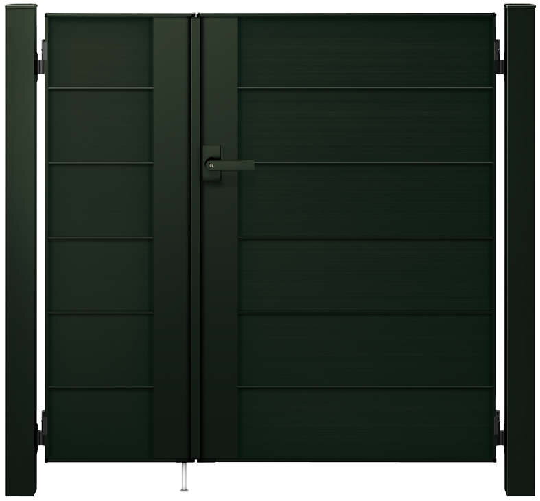 【送料無料】YKKAP ルシアス門扉YM2型 親子開き 門柱仕様 04・10-12 内開き仕様 UME-V-YM2『ゲート 部..