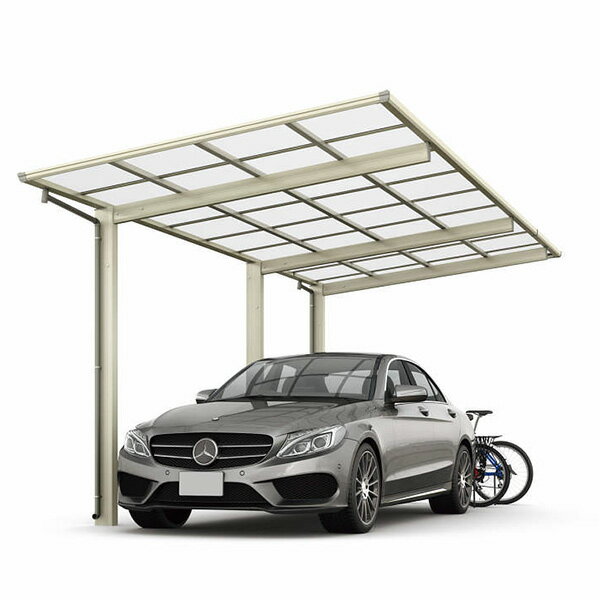 【商品のみ】 YKK カーポート エフルージュ FIRST Z 750タイプ 奥行延長セット(複合カラー) J54・14-24 標準柱(H22) 熱線遮断ポリカーボネート板 JCS-B 『YKKAP 車庫 ガレージ 1台用 おしゃれ diy』『 カーポート 車(4.0)