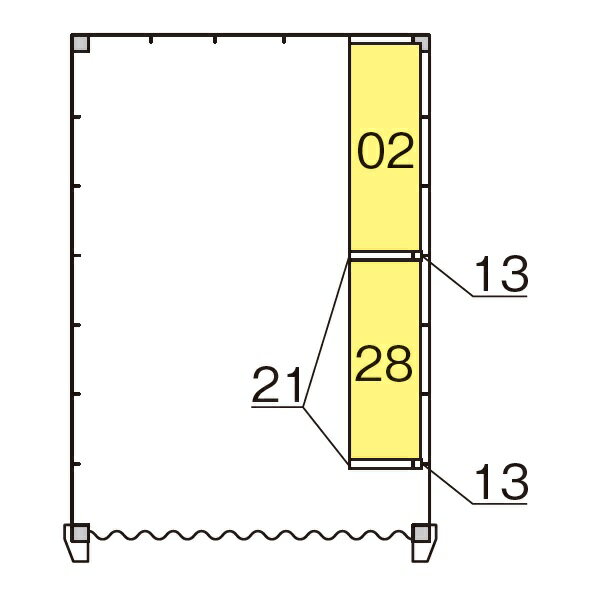 イナバ物置 ARCIA FIT アルシアフィット オプション DM-2230HDA Type A用 別売棚Cセット