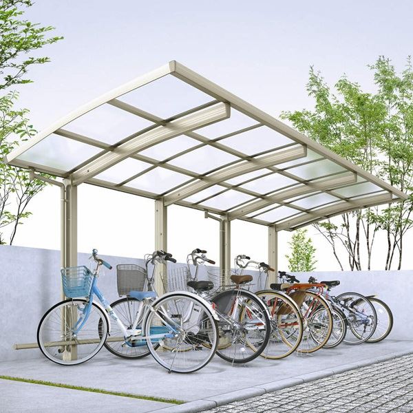 最終値下 サイクルポート Ykkap レイナポートグラン ミニz J22 29 21 ポリカ屋根 たて連棟セット サビに強いアルミ製 家庭用 おしゃれ 自転車置き場 屋根 新作 Sesnit Com Br