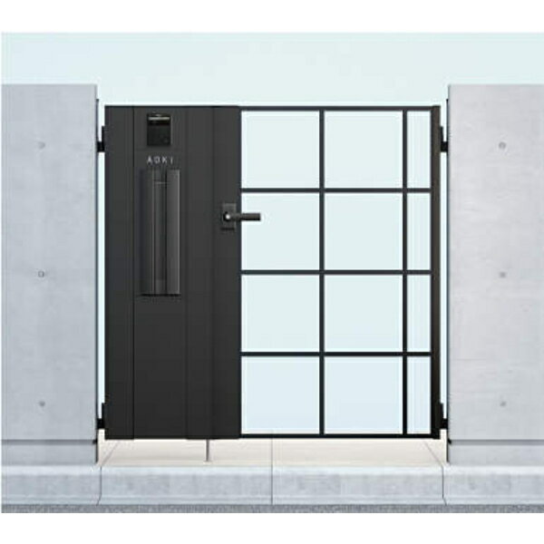 【送料無料】YKKAP シャローネ門扉 SC03型 04・08-12R（L) 門柱・親子開きセット 機能子扉Aセット『ゲ..