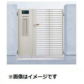 【送料無料】YKKAP シャローネ門扉 SC05型 04・08-10R（L) 門柱・親子開き・機能子扉ANセット（インタ..