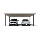 全国配送 YKK YKKAP カーポート PLAIN ROOF プレーンルーフ 600タイプ 2台用 単体セット 58-60L H28『 YKKAP カーポート 車庫 ガレージ 駐車場 屋根 2台用 アルミ屋根 おしゃれ 』 複合色(ラミネート) 単色