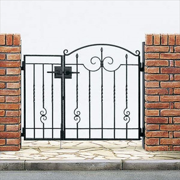 【送料無料】YKKAP シャローネシリーズ トラディシオン門扉1型 04・06-10 門柱・親子開きセット『ゲー..