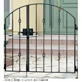 【送料無料】YKKAP シャローネシリーズ トラディシオン門扉6B型 04・08-12 門柱・親子開きセット『ゲー..