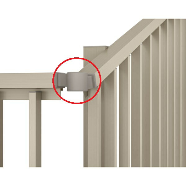 リクシル ハイサモア フリーポールタイプ T-6 コーナー継手セットA（2コ入） アルミ形材