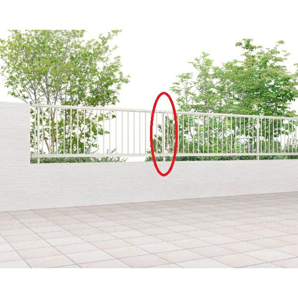 リクシル ハイサモア 間仕切りタイプ T-8 PUN端柱（1本） アルミ形材