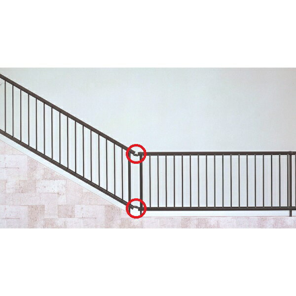 リクシル ハイサモア 傾斜地タイプ T-6 自在コーナー継手（2コ入） アルミ形材