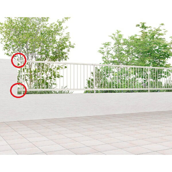 リクシル ハイサモア 傾斜地タイプ T-8 エンドキャップA（4コ入） アルミ形材