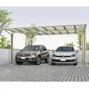 【キャンペーン対象商品】【商品のみ】カーポート 2台用 YKKAP YKK エフルージュ FIRST 600タイプ 単体セット 51-51M ハイルーフ 熱線遮...