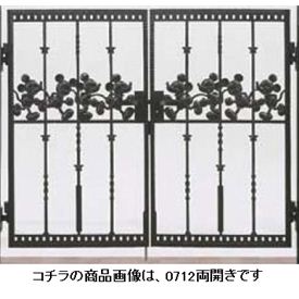 【送料無料】リクシル 新日軽 ディズニー門扉 角門柱式 ミッキーC型 0712 両開き『LIXIL ゲート 部材 ..