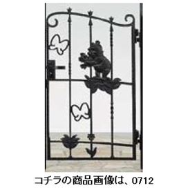 【送料無料】リクシル 新日軽 ディズニー門扉 角門柱式 プーさんA型 0710 片開き『LIXIL ゲート 部材 ..