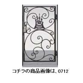 リクシル 新日軽 ディズニー門扉 角門柱式 プリンセスA型（シンデレラ） 0712 片開き『LIXIL ゲート 部材 ガーデン 住宅 境界 入口 塀 壁 diy キャラクター おしゃれ 鋳物 洋風 門扉』 ブラック