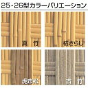 タカショー　エバー　26型セット（京庵格子）　60角柱（片面）　基本型（両柱）　高さ1800タイプ　『竹垣フェンス　柵』 虎市松 2