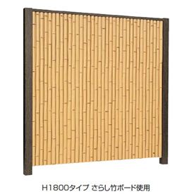 Bamboo - タカショー　エバー　8型セット（エバー竹林）　85角柱（両面）　基本型（両柱）　高さ1500タイプ　『竹垣フェンス　柵』 真竹