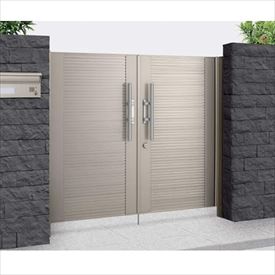 【送料無料】【法人様限定商品 個人宅・現場配送不可】四国化成 アルディ門扉4型 柱仕様 0918 両開き ..