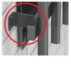 YKKAP たて面格子LA専用ブラケット(取付け金具セット) 壁付ブラケット(出幅60mm) 4個入り LA-G-2