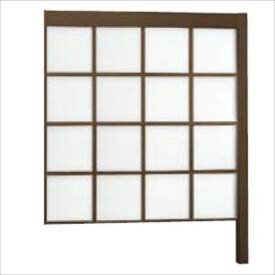 リクシル Gスクリーン 角格子タイプ クリアマットパネル段数 4段 連結本体 H24 W20 『アルミフェンス 柵』