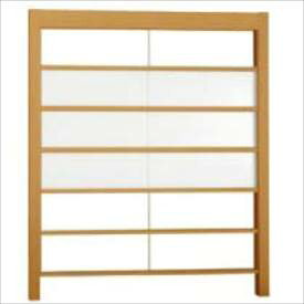 【木目調　目隠し　ルーバー】リクシル Gスクリーン 横格子タイプ クリアマットパネル段数 3段 基本本体 H24 W20 『アルミフェンス 柵』 木調カラー