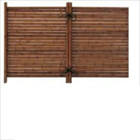 Bamboo - タカショー　ユニットフェンスL型　エコすす竹みす垣フェンスL型（Aタイプ）　H600　PT-021　＃22474600　『竹垣フェンス　柵』