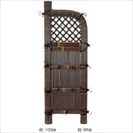 Bamboo - タカショー　合成竹製品　GO-14 合成竹巻虎玉袖垣　2尺/ W600×H1700　＃10138200　『竹垣フェンス　柵』