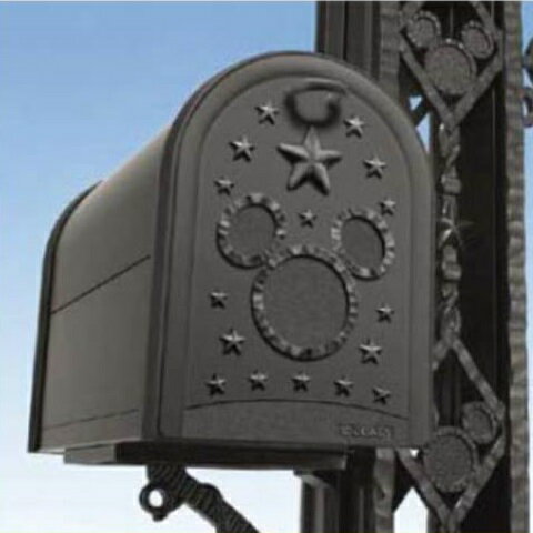 リクシル 新日軽 ディズニー門扉 オプション ディズニーポスト ミッキーA型／ポスト台座セット ブラック