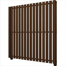 【木目調 目隠し】YKK ルシアス スクリーンフェンス S04型 単体セット T200 (たて板格子) 『アルミフェンス 柵』 2017年6月から新仕様