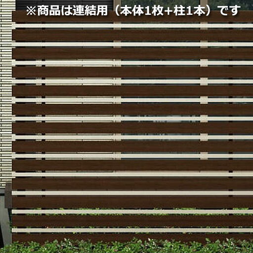 樂天商城 - YKK ルシアス スクリーンフェンス S05型 連結用セット T200J （横板格子＋細横格子） 2017年6月から新仕様