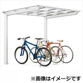 リクシル ネスカF ミニ 基本 18-22型 H28柱（H28） 熱線吸収ポリカーボネート屋根 『自転車置場 サイクルポート 自転車屋根』