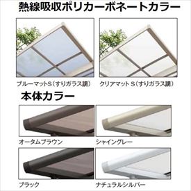 エクステリアのキロ楽天市場支店のリクシル サイクルポート フーゴF パーク 22・22・22-21型 パネル高さ H：1800 熱線吸収ポリカ板 3連棟 『サビに強いアルミ製 家庭用 自転車置き場 屋根』 アルミ形材色｜アングル2