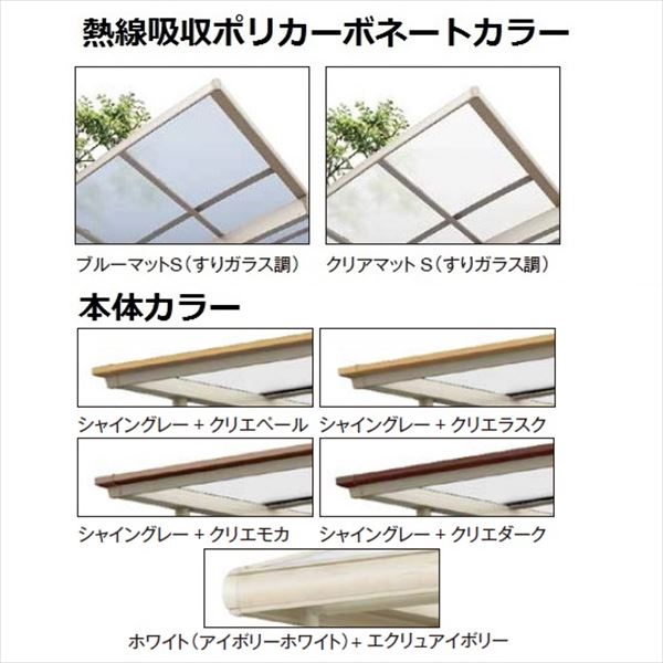 サイクルポート リクシル フーゴAプラス ミニ 基本 21-36型 標準柱（H19） 熱線吸...