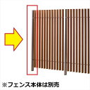 MINO ハイブリッド彩木フェンス オプション 左端部柱(アルミ) H2000 PC34K20L 『木調フェンス 柵』