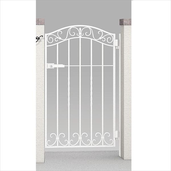 【送料無料】リクシル ラフィーネ門扉4型 柱使用 07-12 片開き『ゲート 部材 ガーデン 住宅 境界 入口 ..