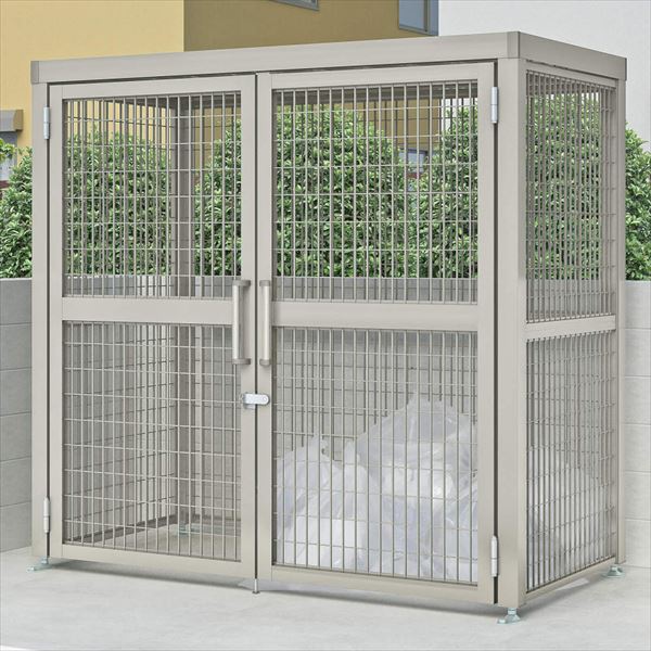 【法人様限定商品 個人宅・現場配送不可】四国化成 ゴミストッカーAMF型 開き戸式 メッシュ屋根 アンカ..