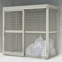 【法人様限定商品 個人宅・現場配送不可】四国化成 ゴミストッカーAMF型 引き戸式 メッシュ屋根 アンカー式 基本セット GSAMF-MA2010 『アルミ製 ...