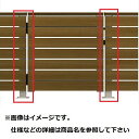 【マラソン対象】YKKAP ルシアスデッキ門扉A01型 デッキ門扉用柱(2本で1組) ベースプレート施工(控え金具付き) (受用)中柱+(吊元用)角柱 T80 ウッドデッキ 門扉 人工木 樹脂 diy プラチナステン