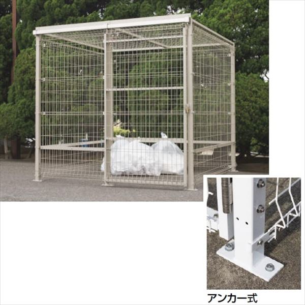 商品番号26535501メーカー四国化成サイズ幅 4150.0mm × 奥行き 2180.0mm × 高さ 1941.0mm通常納期5〜10日後発送用途法人向け素材スチール機能アンカー式容量45Lゴミ袋　311袋容量（L）14000L組立方法組立式配送区分1※商品により配送可能エリアが異なります。配送エリア表をご覧ください。工事対応この商品は工事を承っておりません。スチール製で床なしのタイプなので、掃除がしやすく衝撃に強いです備考●南京錠同梱　