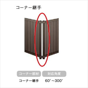 【部品】 フェンス 目隠し LIXIL フェンスAB TR2型 T-8 コーナー継手セットF(1セット) H800 高さ80cm 『リクシル 屋外 アルミ 庭 diy おしゃれ 柵 塀 風よけ 境界 外構 ガーデン』